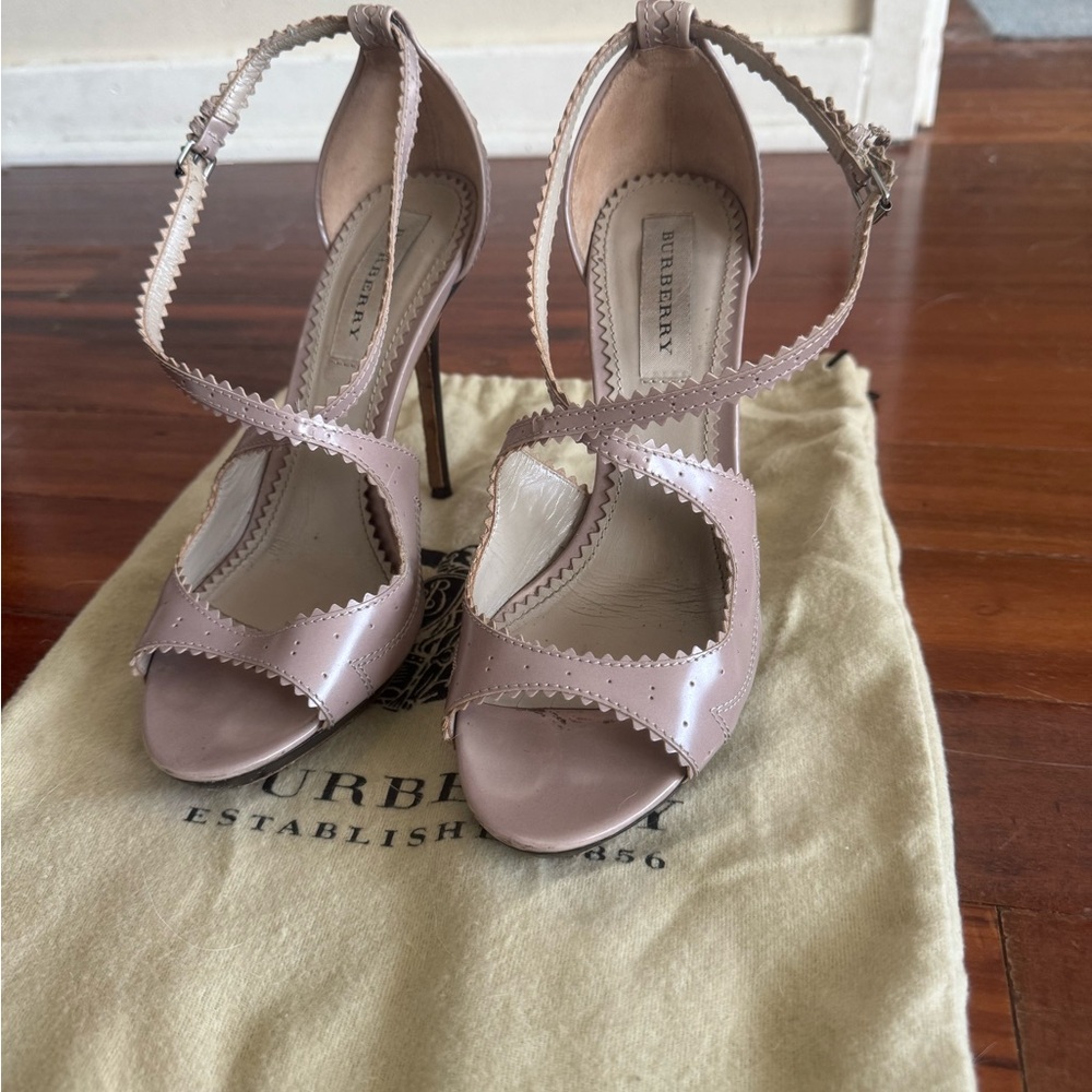 Burberry Women's Blush Strappy Heels